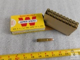 20 rounds 358 Winchester ammo in collector box