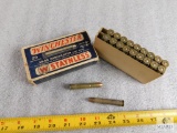 20 rounds 38-55 Winchester ammo collector box rare