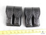 2 New Hunter leather double magazine pouches for Colt 1911, S&W 39 and similar single stack