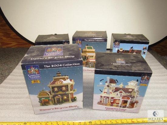 Lot of 5 Carole Towne Collection Christmas Village Buildings