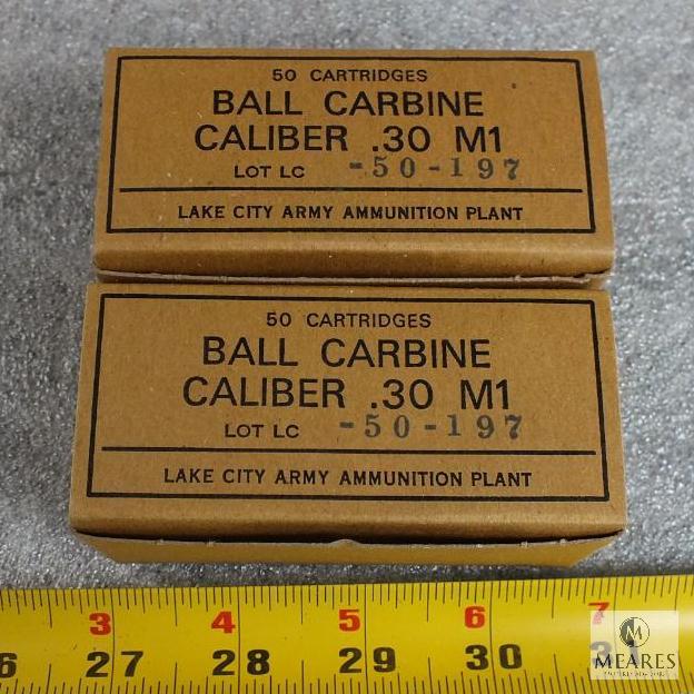 100 rounds 30 carbine ammo Hard to find Proxibid