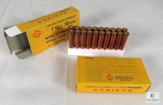 40 Rounds Norinco 7.62x39mm Non Corrosive Steel Case Ammo