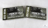 40 Rounds Federal American Eagle .223 REM 55 Grain FMJ Military Grade Ammo