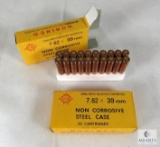 40 Rounds Norinco 7.62x39mm Non Corrosive Steel Case Ammo
