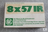 Box of 8x57 IR brass shells for reloading