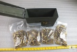 Metal ammunition box with 400 rounds 5.56 62-grain steel core, green tip ammunition