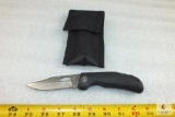 Camp USA lockback knife with nylon belt sheath