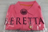 NEW - Beretta Women's Hot Pink Corporate Logo Polo Shirt - size L