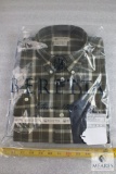 NEW - Beretta Drip Dry Green & Beige Check Shirt - Size L