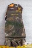 NEW - Hot Shot Fleece Thinsulate-lined hunting gloves - mitten/fingerless - Size XL