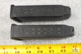 Lot of 2 magazines - fits Glock 21 .45 ACP Police Issue