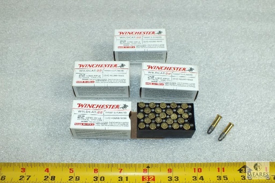 200 Rounds Winchester Wildcat .22 LR Long Rifle Ammo 40 Grain 1255 FPS