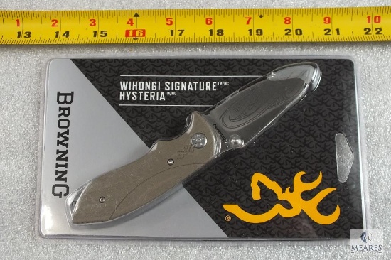 New Browning Wihongi Signature Hysteria Pocket Folder Knife