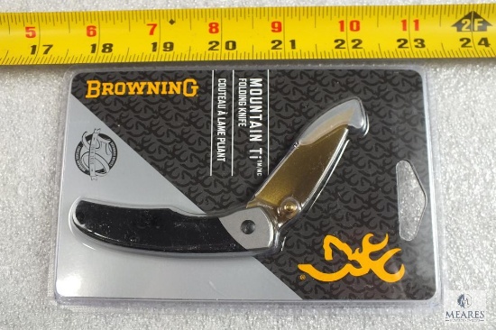 New Browning Mountain Ti Folding Pocket Knife