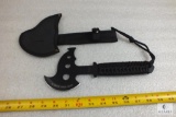 New tactical tomahawk with paracord wrapped handle and sheath