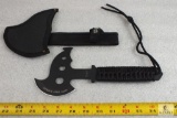 New tactical tomahawk with paracord wrapped handle and sheath