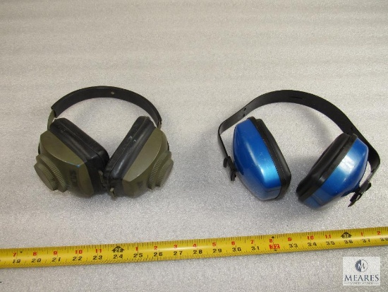 Lot of 2 Ear Protection Muffs - 1 pair is Howard Leight