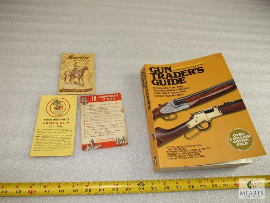 Gun Trader's Guide Thirty-Seven Edition Book and assorted vintage pamphlets