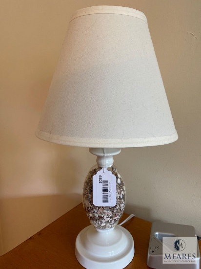 Set of (2) Matching Seashell Lamps with Shades