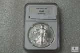 NGC Graded - 1999 American Silver Eagle Dollar - MS69