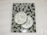 Roosevelt Dime Book 1965-1999 with coins