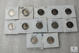 Qty 12 - Washington Quarters, mixed dates