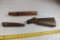Lot Vintage Wood Shotgun or Rifle Stock and 2 Wood Foregrips