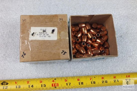 75 Count Remington .45 ACP 185 JHP Bullets #63-4-95