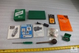 Lot of Assorted Reloading Items Case Lube Pad, Burring Tool, bullet Puller, and more