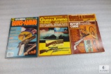 Lot of 3 Vintage Guns & Ammo Books 1974, 1975 & 1978