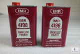 Lot of 2 Dupont IMR 4198 Smokeless Powder Cans both 3/4 full