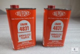 Lot of 2 Dupont IMR 4831 Smokeless Powder Cans 1 Nearly empty