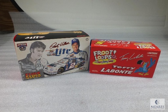Lot of 2 Nascar Diecast Stock Cars Rusty Wallace & Terry Labonte 1:24 Scale