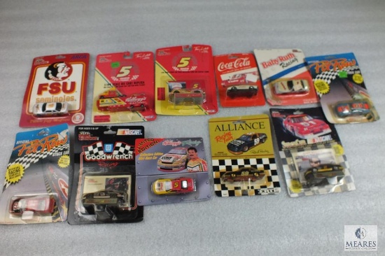 Lot of 11 Diecast Collector Nascar Cars Racing Champions Richard Petty, Dale Earnhardt, and more