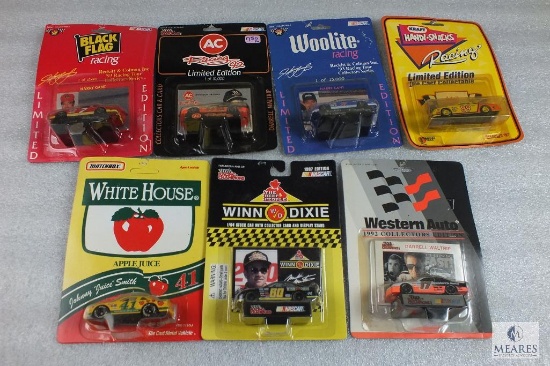 Lot of 7 Diecast Collector Nascar Cars Racing Champions Mark Martin, Darrell Waltrip, and more