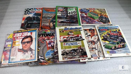 Large Lot of Nascar Racing Programs & Magazines