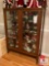 Wooden Two-Door Glass Front China Cabinet