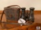 Binoculars/Field Glasses in Original Leather Case