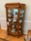 Bow Front China Cabinet with Claw Feet and Lion Heads