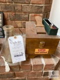 Kiwi Shoe Groomer Box and Dairy Bottle Dated Jan. 1914