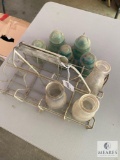 Dairy Bottle Carrier with Three Bottles and Five Insulators