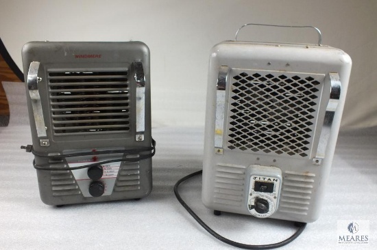 Lot of 2 Small Portable Electric Heaters