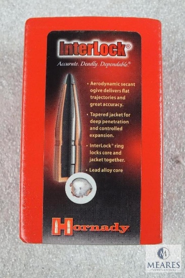 Hornady 100 Count 30 Cal .308" 180 Grain BTSP Interlock Bullets #3072
