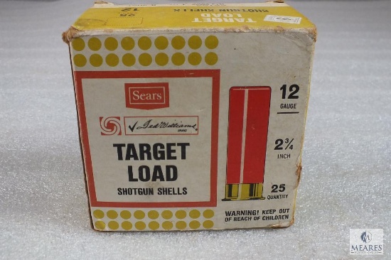 25 Vintage Sears Target Load 12 Gauge Shotgun Sehlls 2-3/4" 8 Shot 1 oz