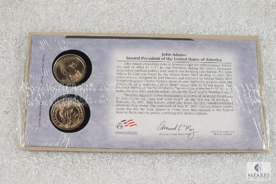 US Mint - John Adams P&D US Presidential Dollar set - UNC