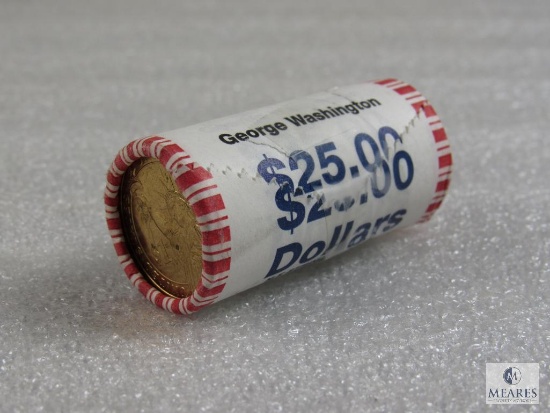 Roll of 25 George Washington Presidential dollars - UNC