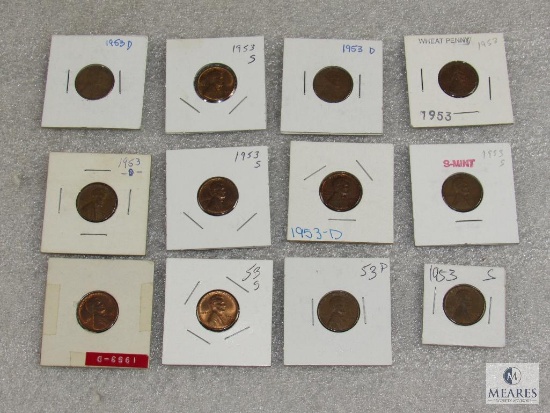 Mixed lot of (12) Lincoln wheat cents