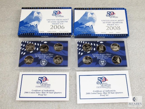 2006 and 2008 US Mint proof sets
