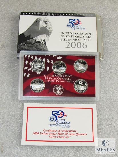US Mint 2006 50-state quarters silver proof set