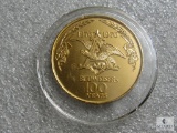 Budweiser 100-year anniversary token with reverse of America Bicentennial